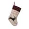 Glitzhome&#xAE; 21&#x22; Dachshund Fabric Christmas Stocking